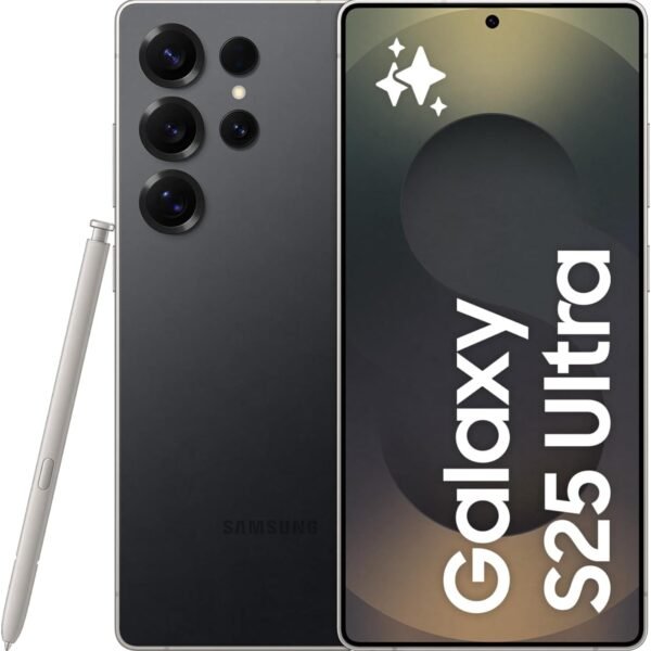 Samsung Galaxy S25 Ultra AI Phone, 512GB Storage, 12GB RAM, Titanium Black, Android Smartphone, 200MP Camera, S Pen, Long Battery Life 1 Year Warranty/Local Version